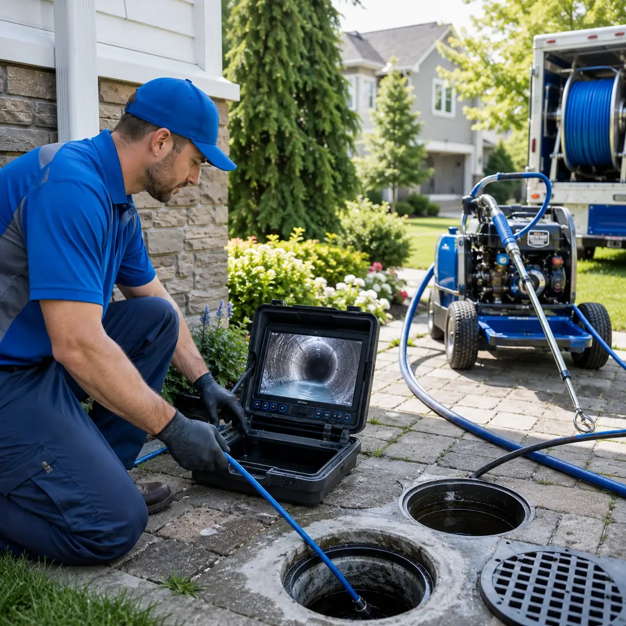 Outdoor drain cleaning professionals serving High Shoals, NC